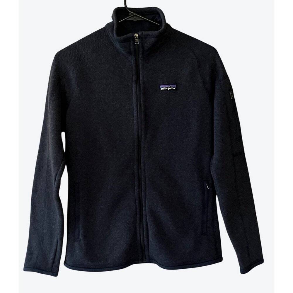 Patagonia Women's XS Long Sleeve Full Zip Better Sweater Heathered Navy